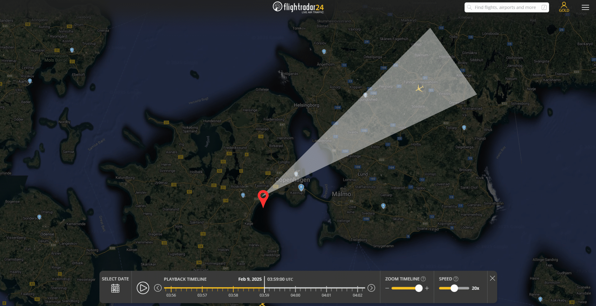 Det er ikke nok bare at afsøge de nærmeste 20-30 km fra det sted, du står, hvis du vil udelukke fly som forklaringen på din mystiske ufo-oplevelse på nattehimlen.