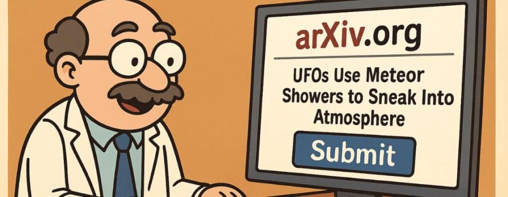 Hvert år den 1. april udgiver Acta Prima Aprilia et “videnskabeligt” papir på arXiv.org, der med tunge data og seriøs tone udforsker… ja, noget der lyder meget vigtigt. I 2023 var emnet ufoer i kølvandet på nedskydningen af den kinesiske og andre ”balloner” over USA.
