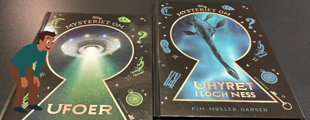 Mysteriet om-serien genopstår i nyt, større, flottere og mere solidt format. De første to nye titler er genskrevne udgaver af bøgerne om ufoer og Loch Ness-uhyret.