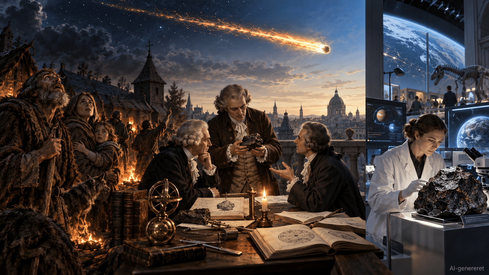 I århundreder fandtes der beretninger om sten, der faldt ned fra himlen. I dag kalder vi dem meteoritter.<br />
