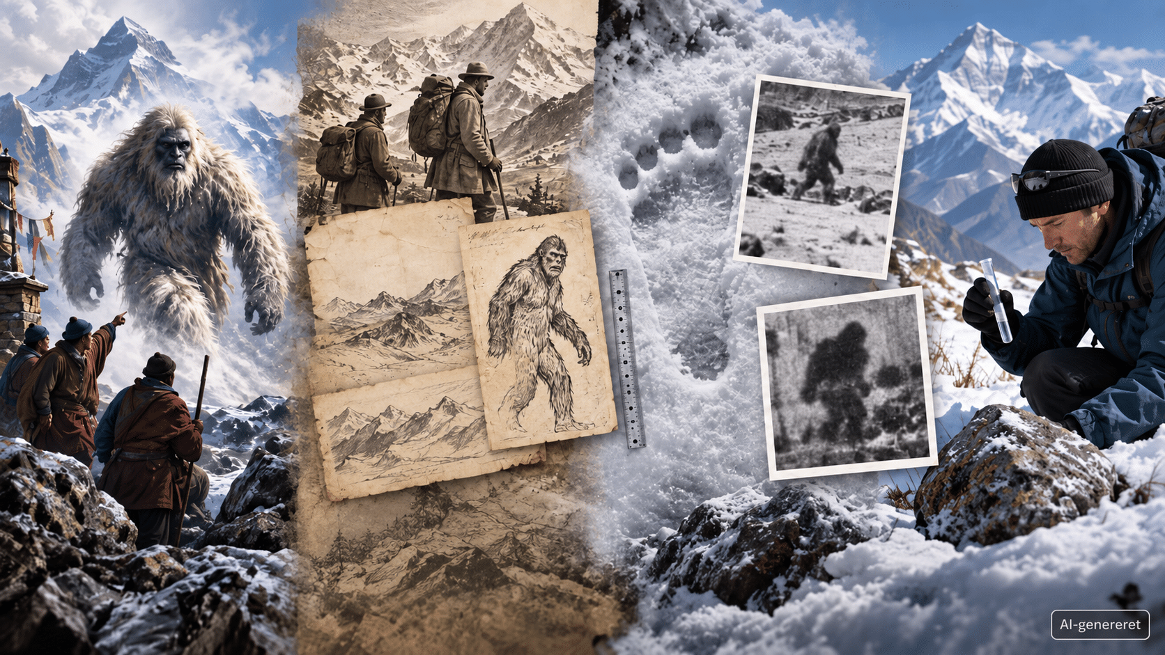 I Himalaya er der gennem generationer blevet fortalt om Yetien – den afskyelige snemand. Der findes historier, observationer og påståede fodspor og biologiske spor. Vi har bare stadig ingen solid dokumentation for eksistensen af en ukendt menneskeabe i Himalaya.<br />
