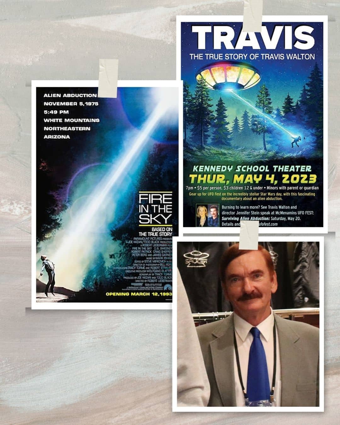 Travis Walton på The 2019 International UFO Congress i Phoenix, Arizona. I nyere tid har Travis hævdet, at strålen fra ufoen ”dræbte” ham. Heldigvis tog rumvæsnerne ham om bord på deres fartøj og bragte ham tilbage til livet. (Foto: SMG2019/Creative Commons Attribution-Share Alike 4.0 International)